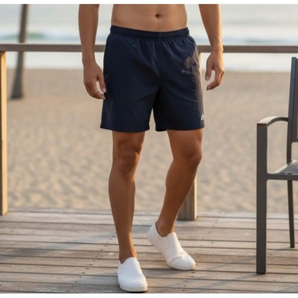 Lands End Mens Swim Trunks Size M Black